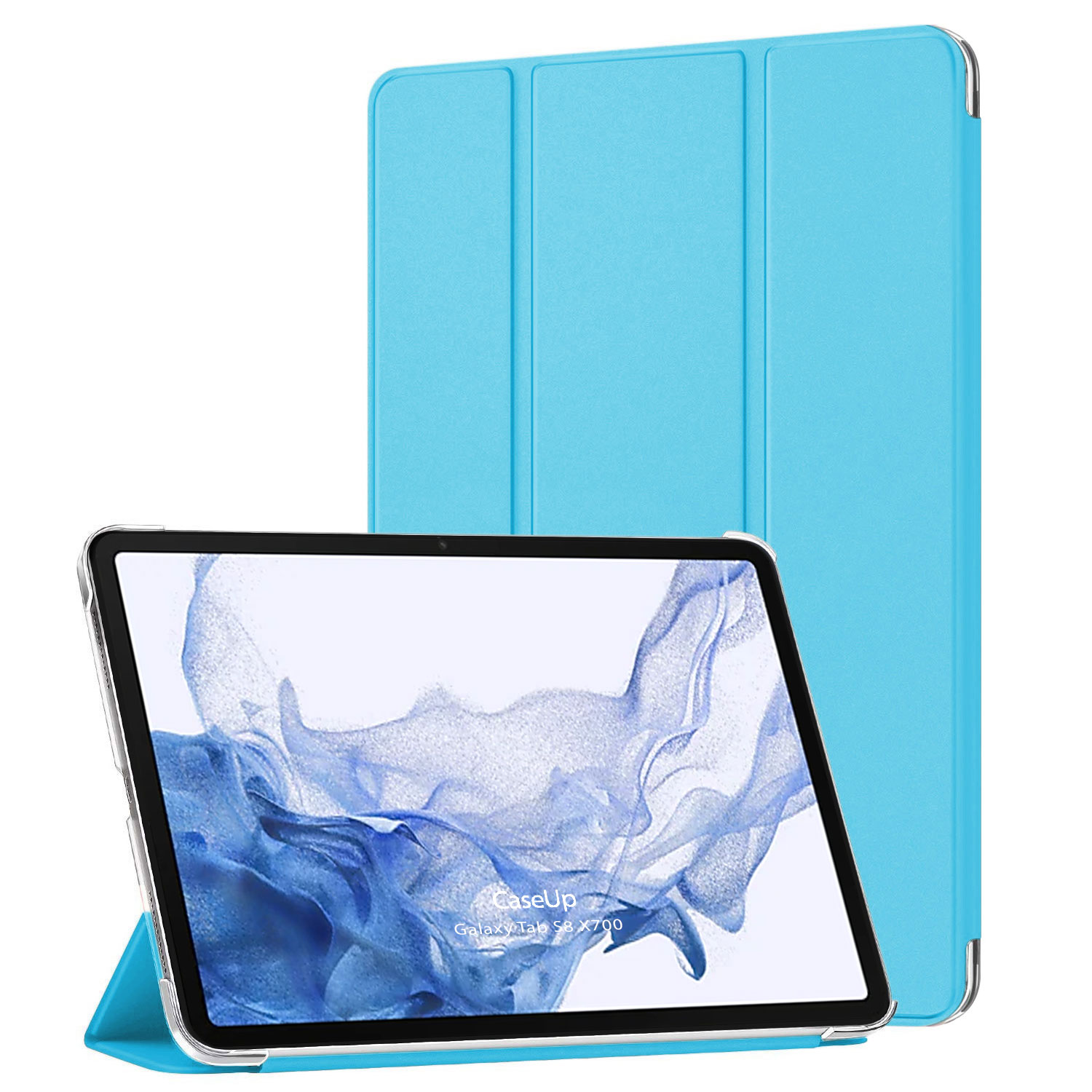 CaseUp Samsung Galaxy Tab S8 Plus X800 Kılıf Smart Protection Mavi